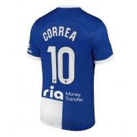 Billiga Atletico Madrid Angel Correa #10 Borta fotbollskläder 2023-24 Kortärmad